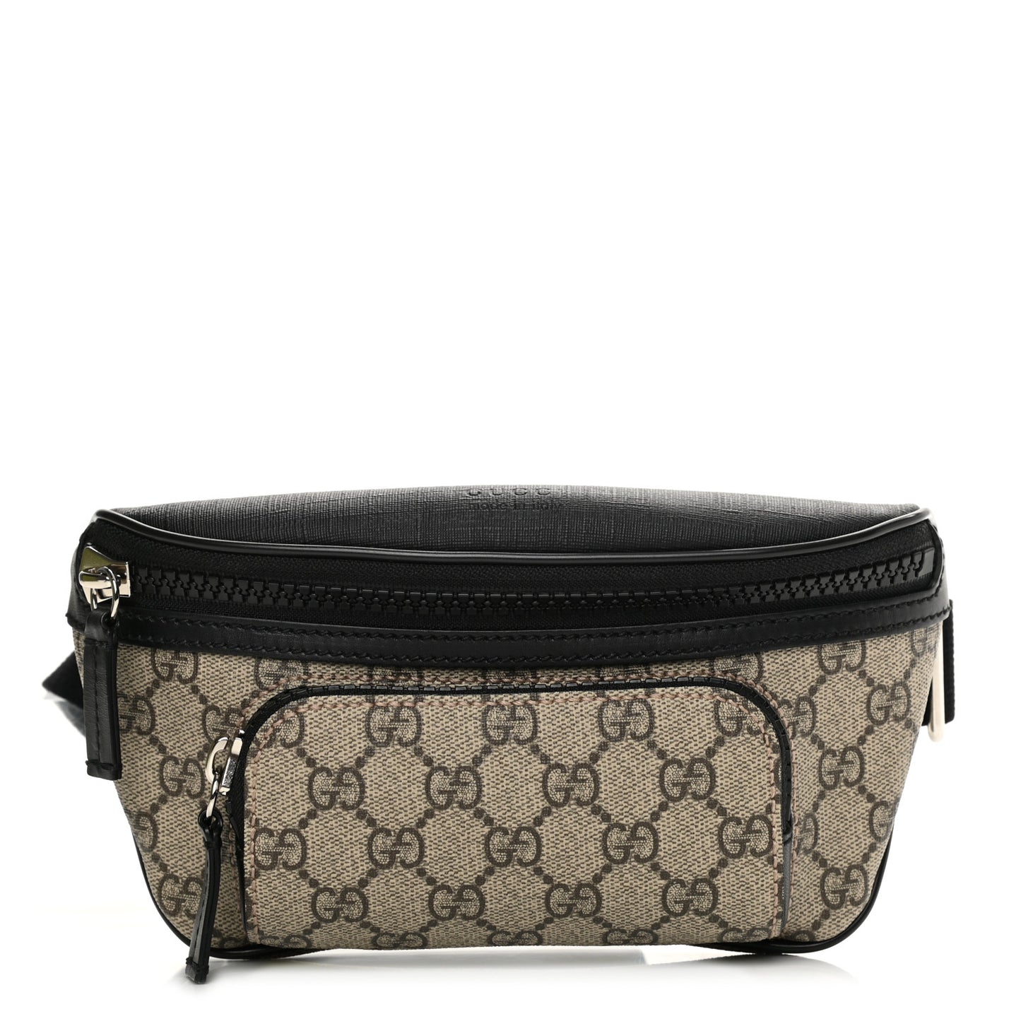 GG Supreme Monogram Belt Bag Black