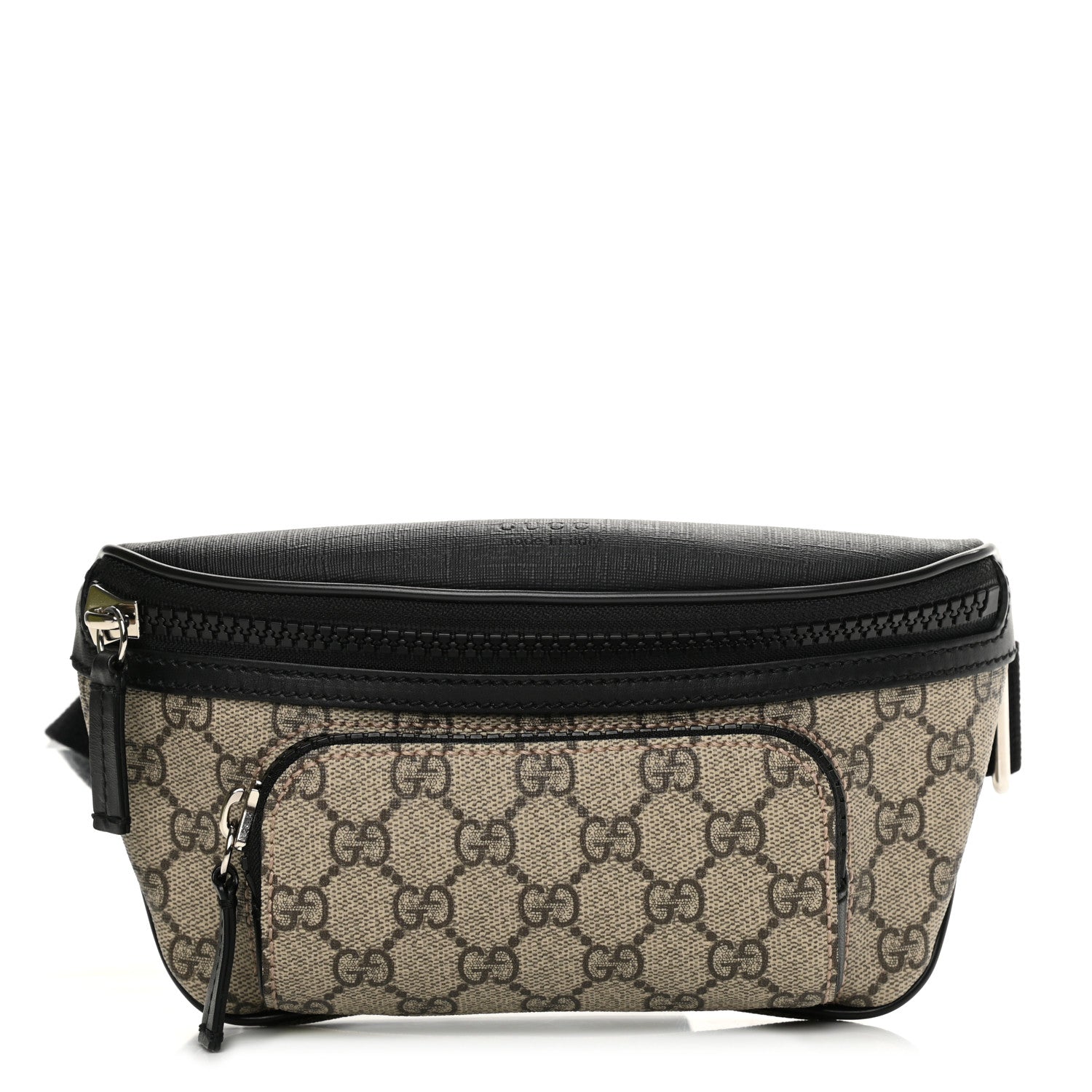 Gucci GG Supreme Monogram Belt Bag Black 1 of 11