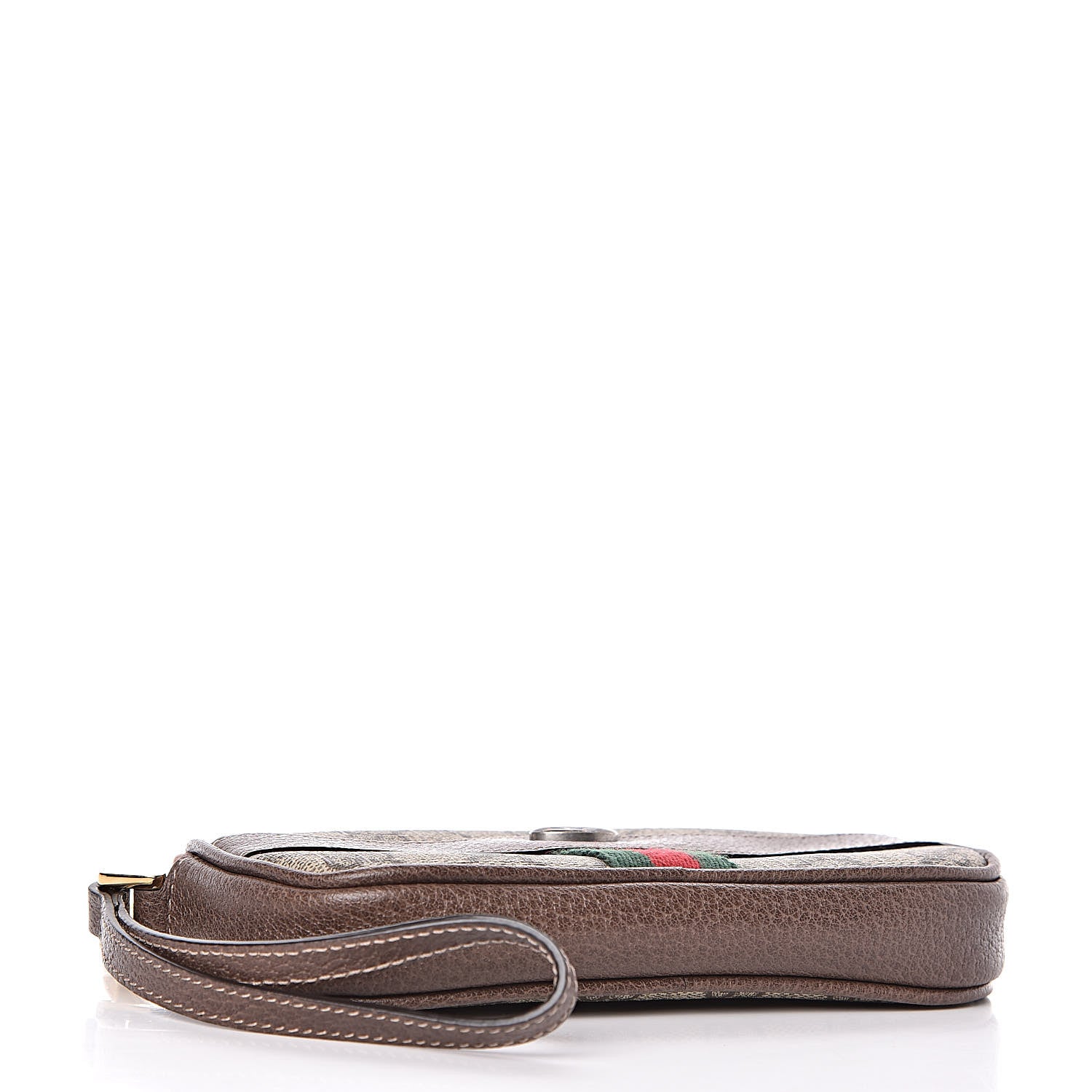 Gucci GG Supreme Monogram Ophidia Phone Case Wristlet Brown 4 of 10