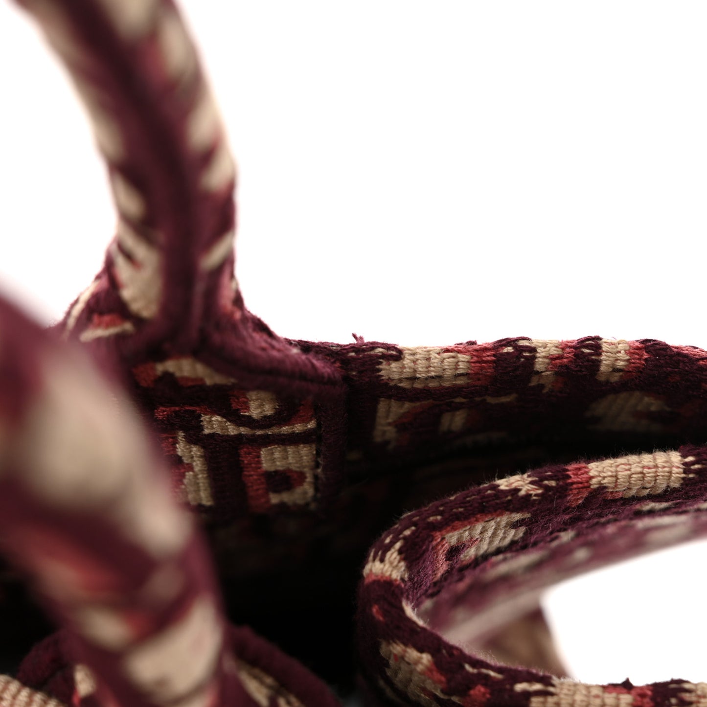 Oblique Medium Book Tote Burgundy Multicolor