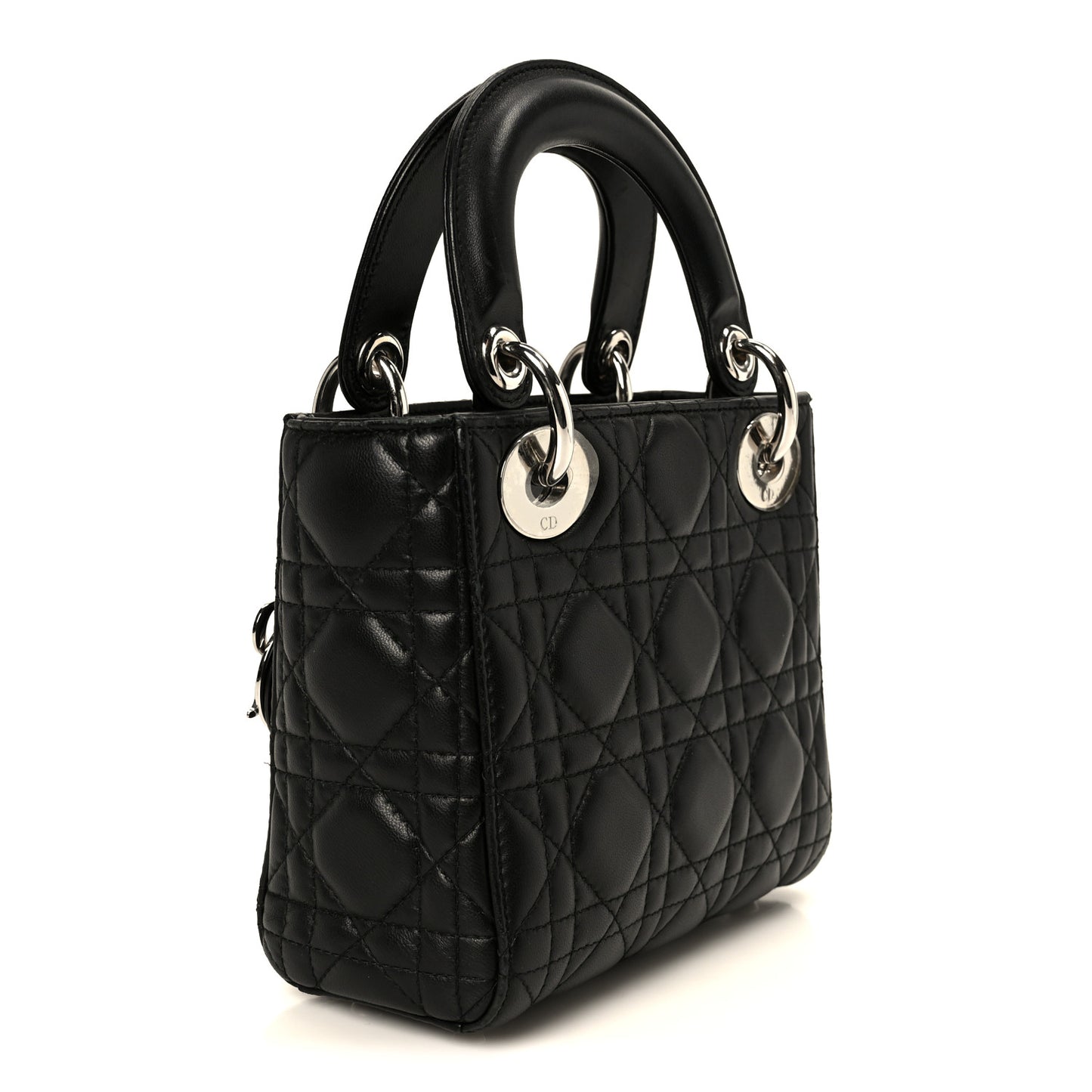 Lambskin Cannage Mini Lady Dior Black