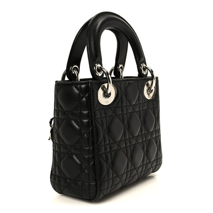 Christian Dior Lambskin Cannage Mini Lady Dior Black 3 of 10