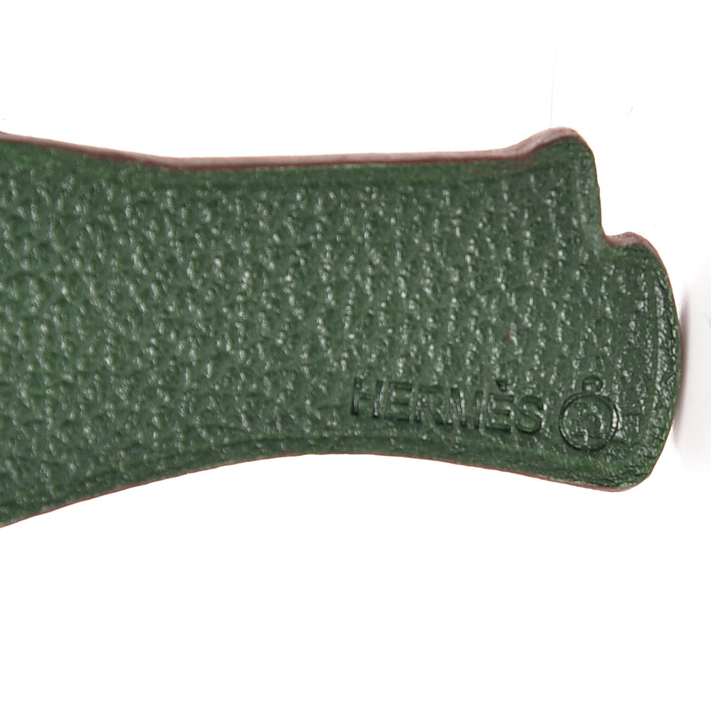 Epsom Petit H Elephant Bag Charm Sanguine Vert Fonce