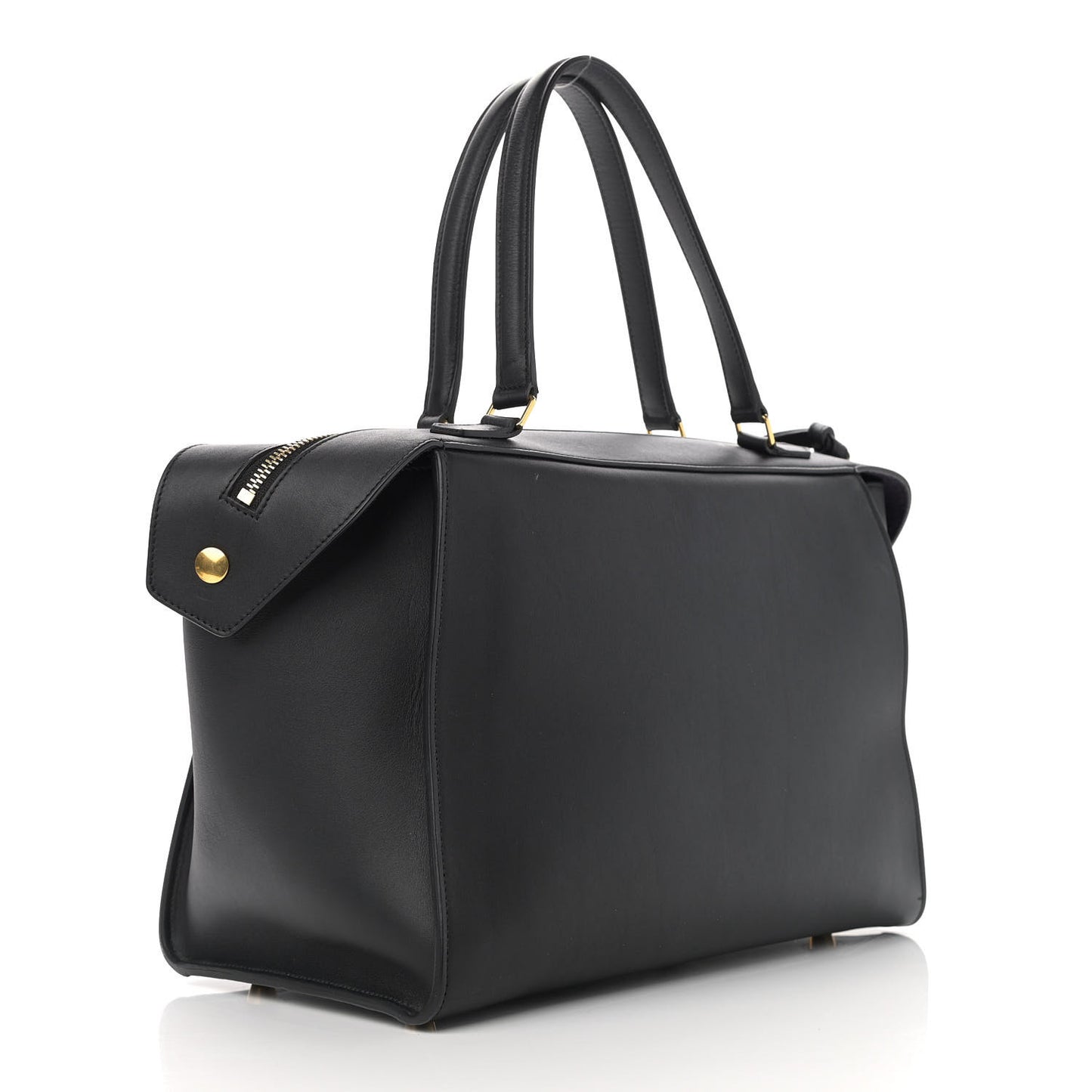 Smooth Calfskin Small Ring Bag Black