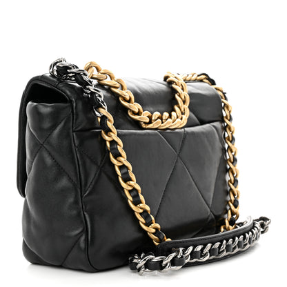 Chanel Lambskin Quilted Medium Chanel 19 Flap Black 3 of 10