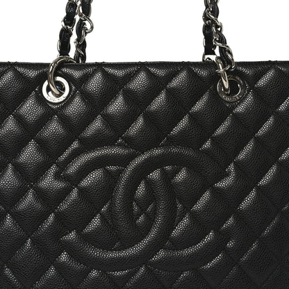 Chanel Caviar Quilted Grand Shopping Tote GST Black 8 of 10