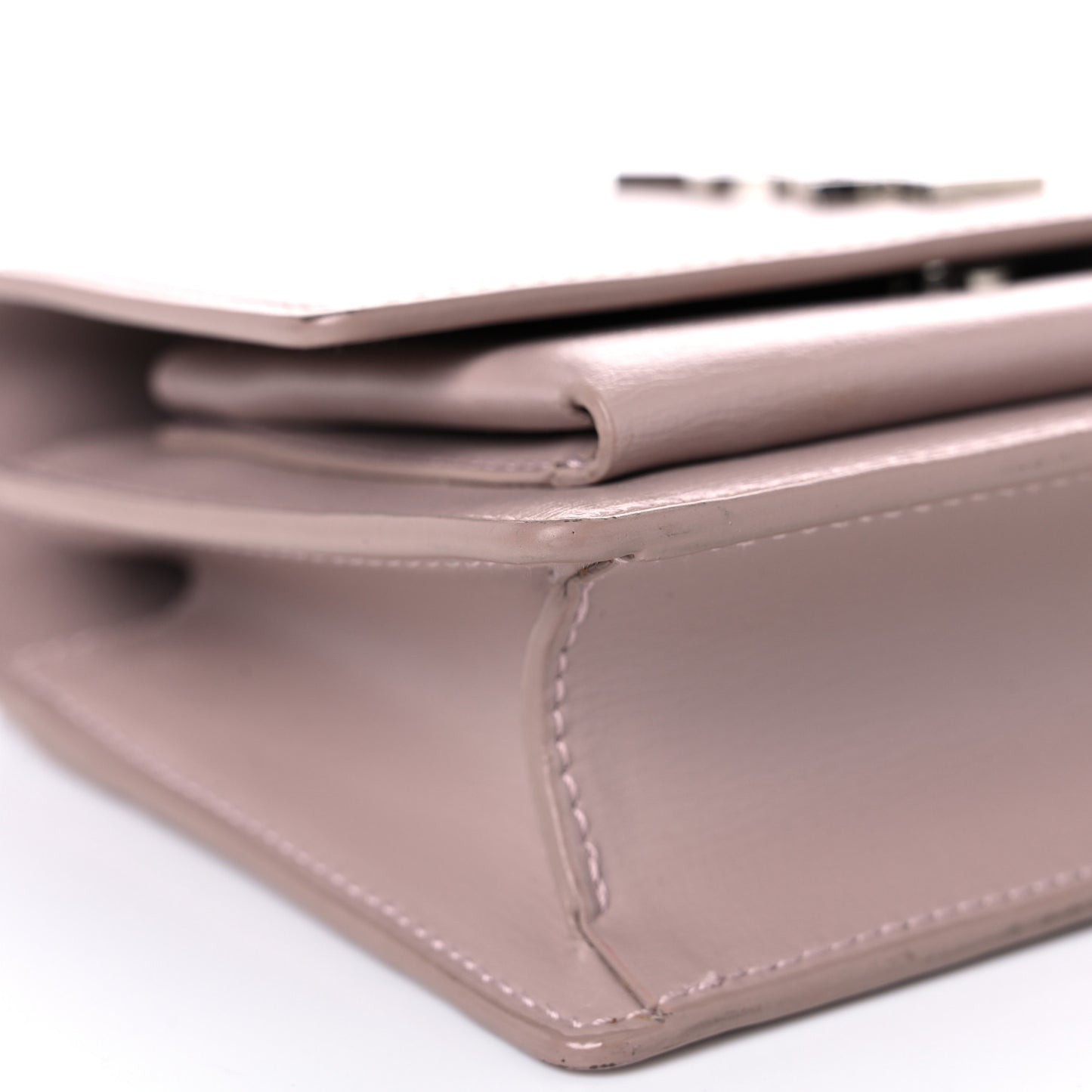 Calfskin Monogram Sunset Chain Wallet Light Pink