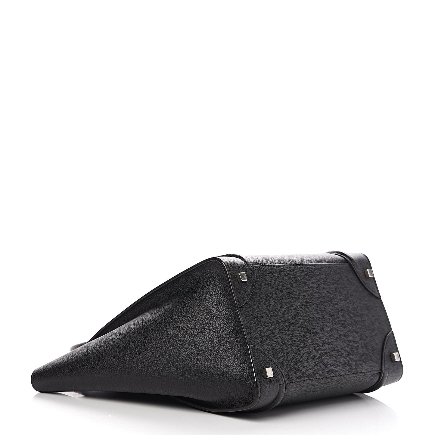 Drummed Calfskin Mini Luggage Black