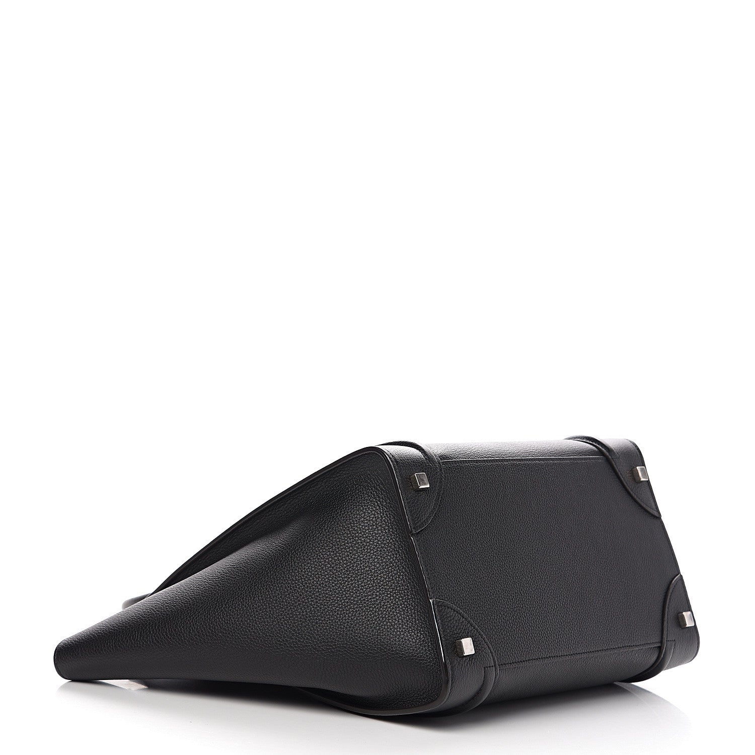 Celine Drummed Calfskin Mini Luggage Black 3 of 10