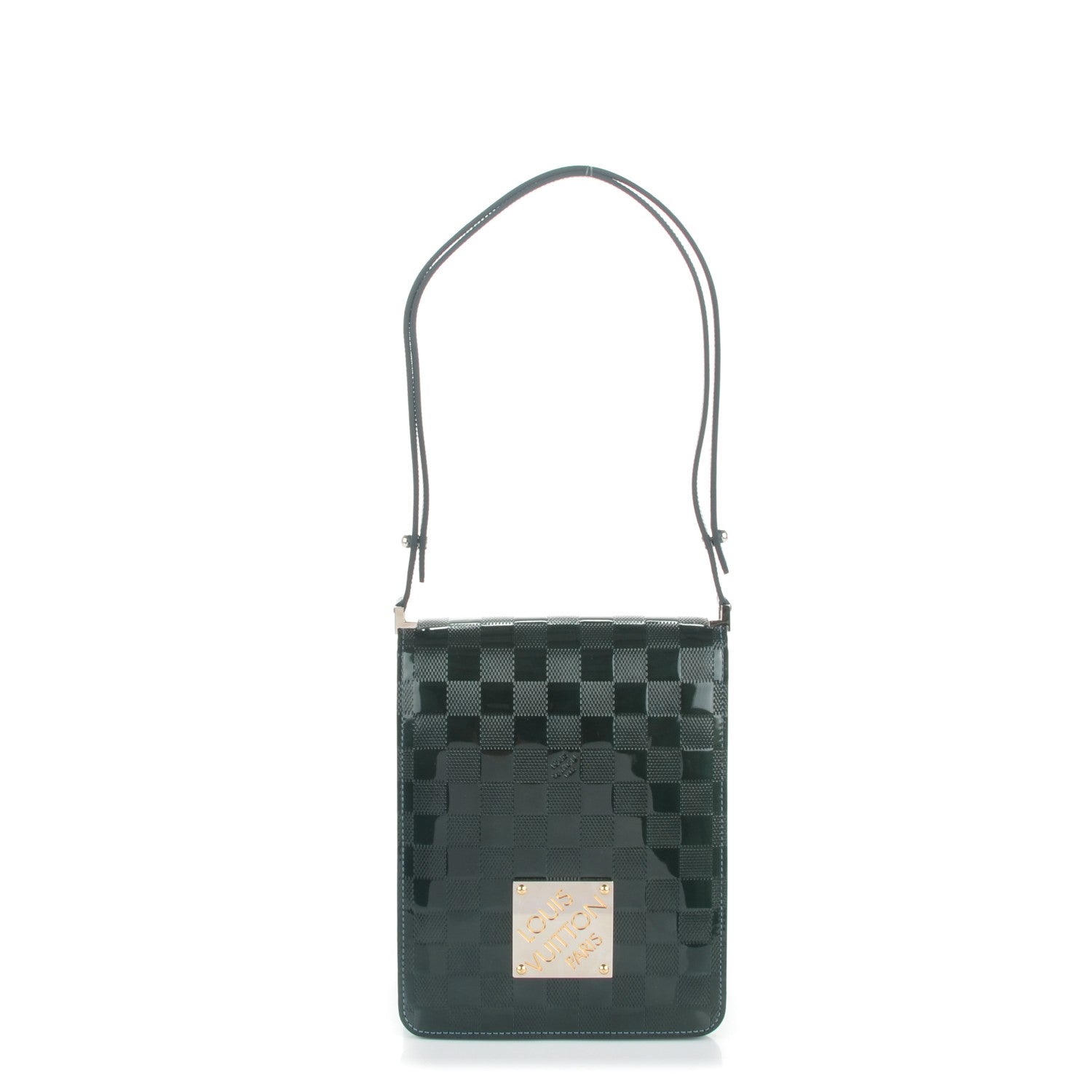 Louis Vuitton Damier Vernis Club Petrole Blue 1 of 7