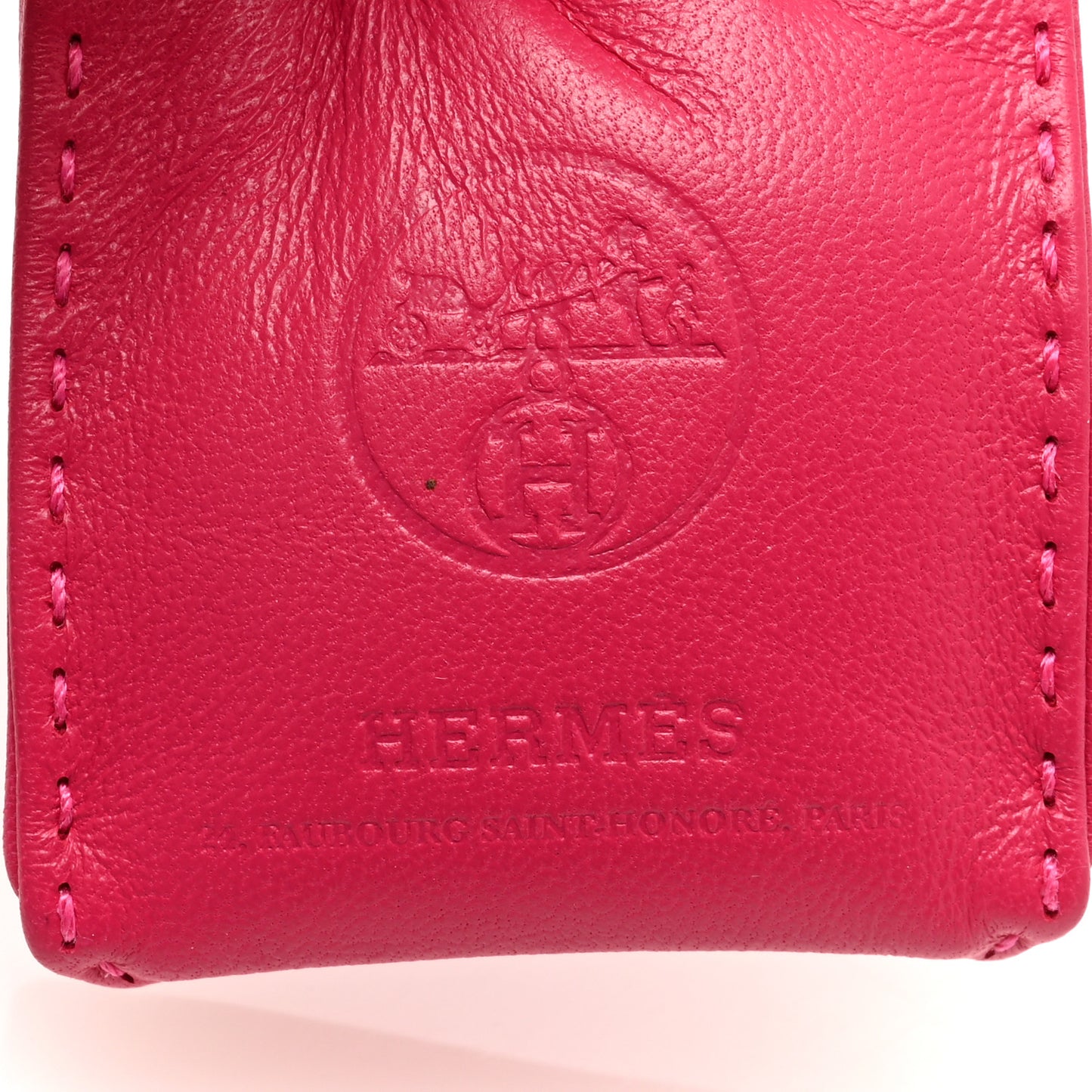 Milo Lambskin Swift Shopping Bag Charm Rose Mexico