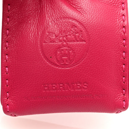 Hermes Milo Lambskin Swift Shopping Bag Charm Rose Mexico 3 of 3