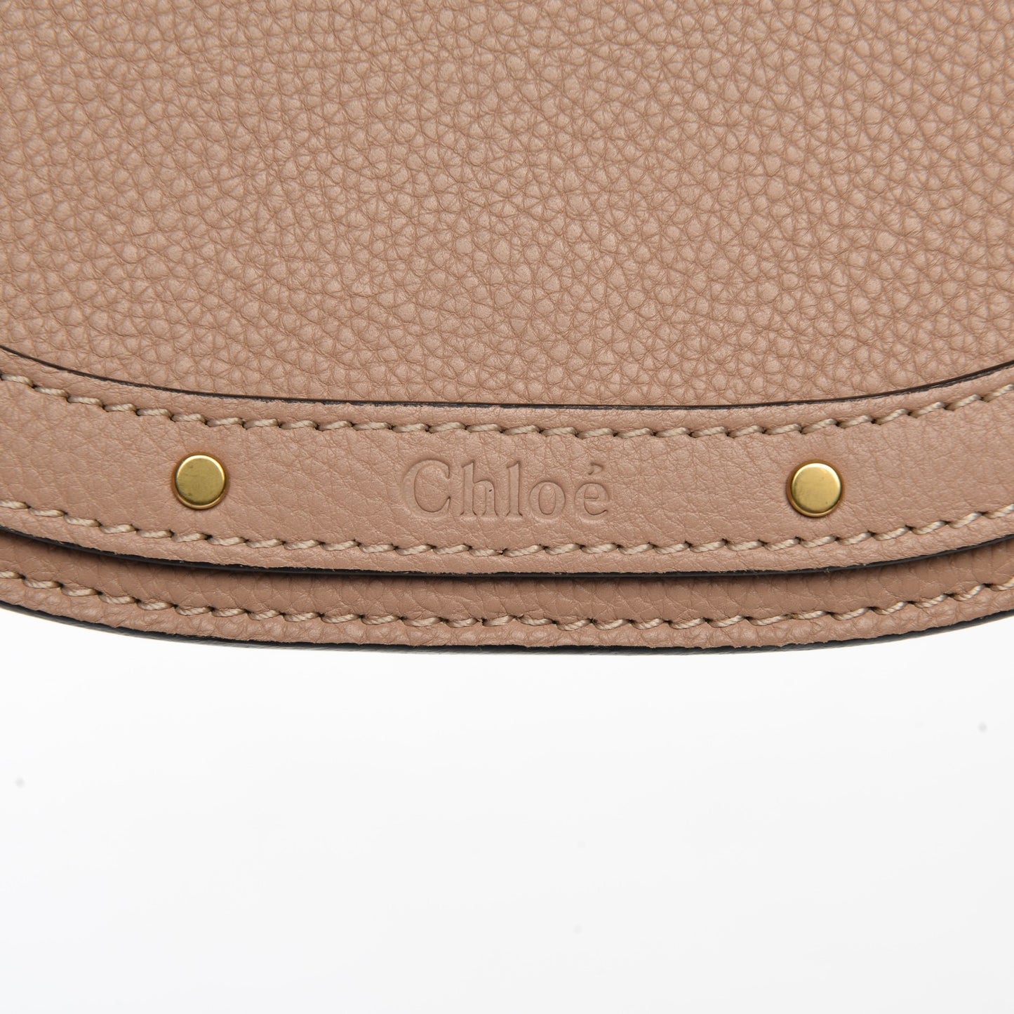 Calfskin Suede Small Nile Bracelet Bag Biscotti Beige
