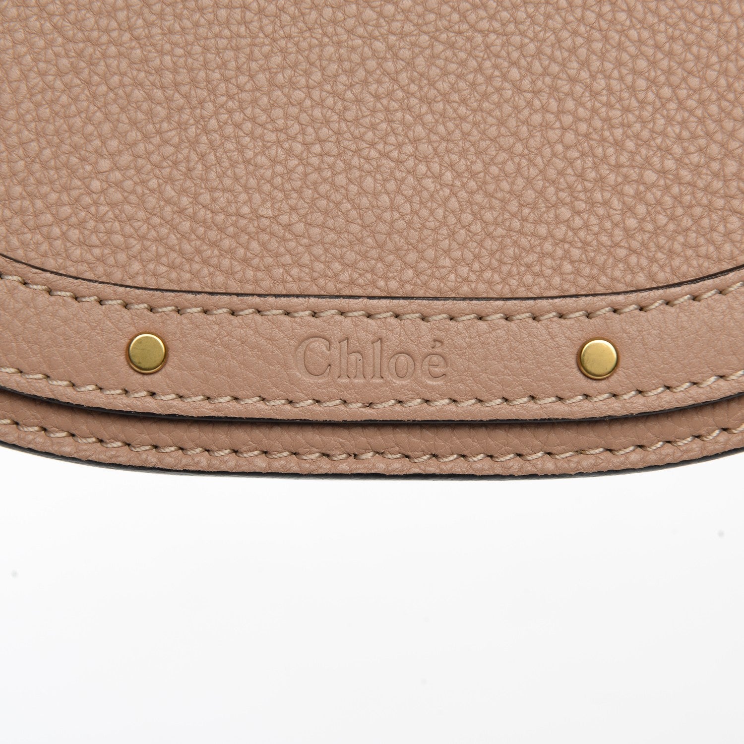 Chloe Calfskin Suede Small Nile Bracelet Bag Biscotti Beige 7 of 9