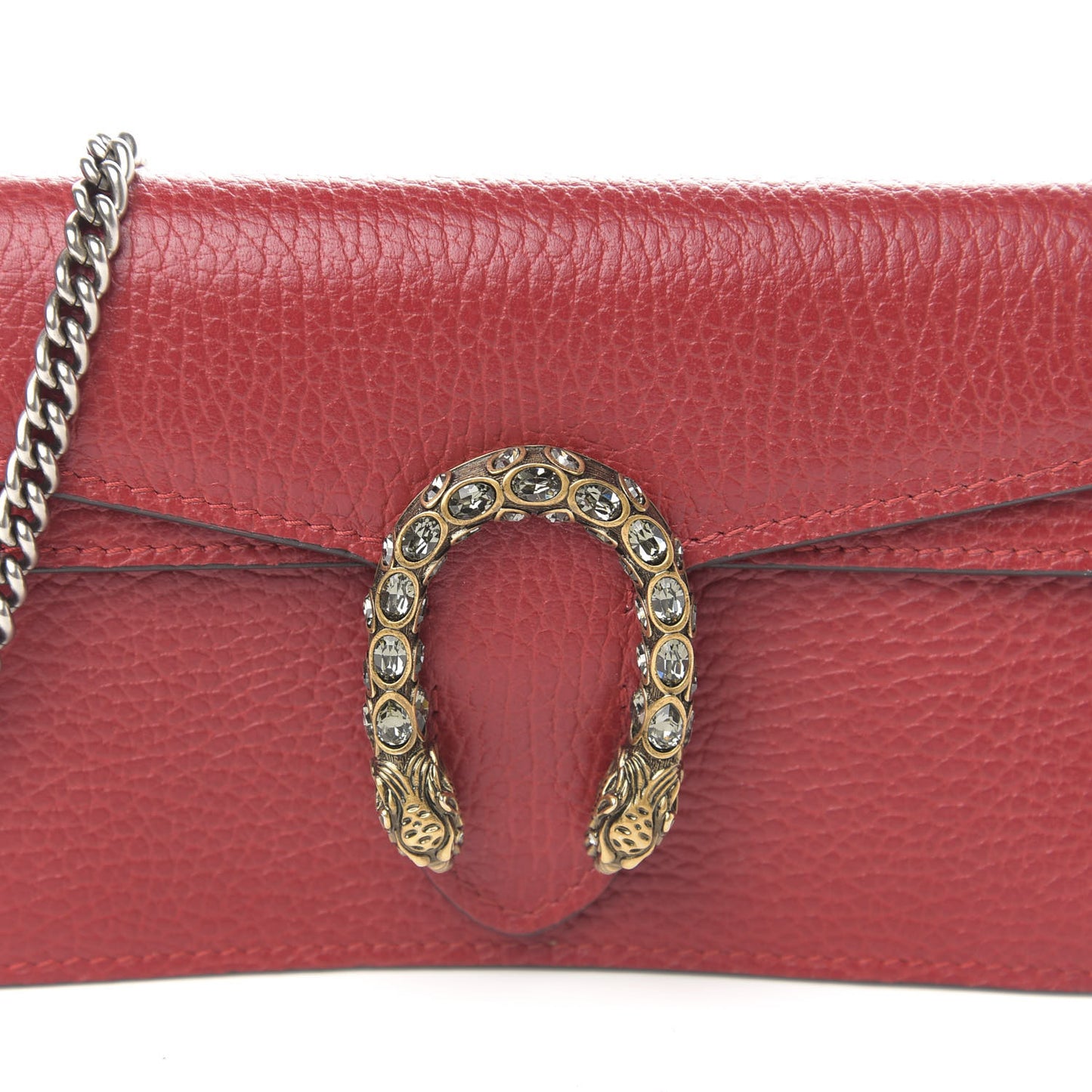 Calfskin Super Mini Dionysus Shoulder Bag Hibiscus Red