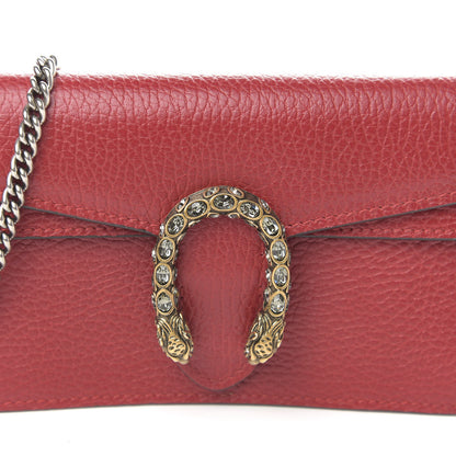 Gucci Calfskin Super Mini Dionysus Shoulder Bag Hibiscus Red 9 of 10