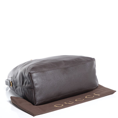 Gucci Deerskin Large Hip Bamboo Hobo Dark Cocoa 4 of 7