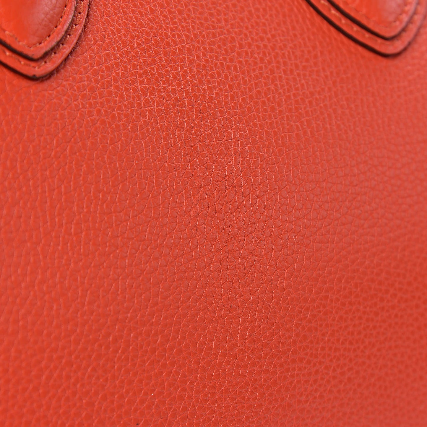 Drummed Calfskin Mini Luggage Vermillion