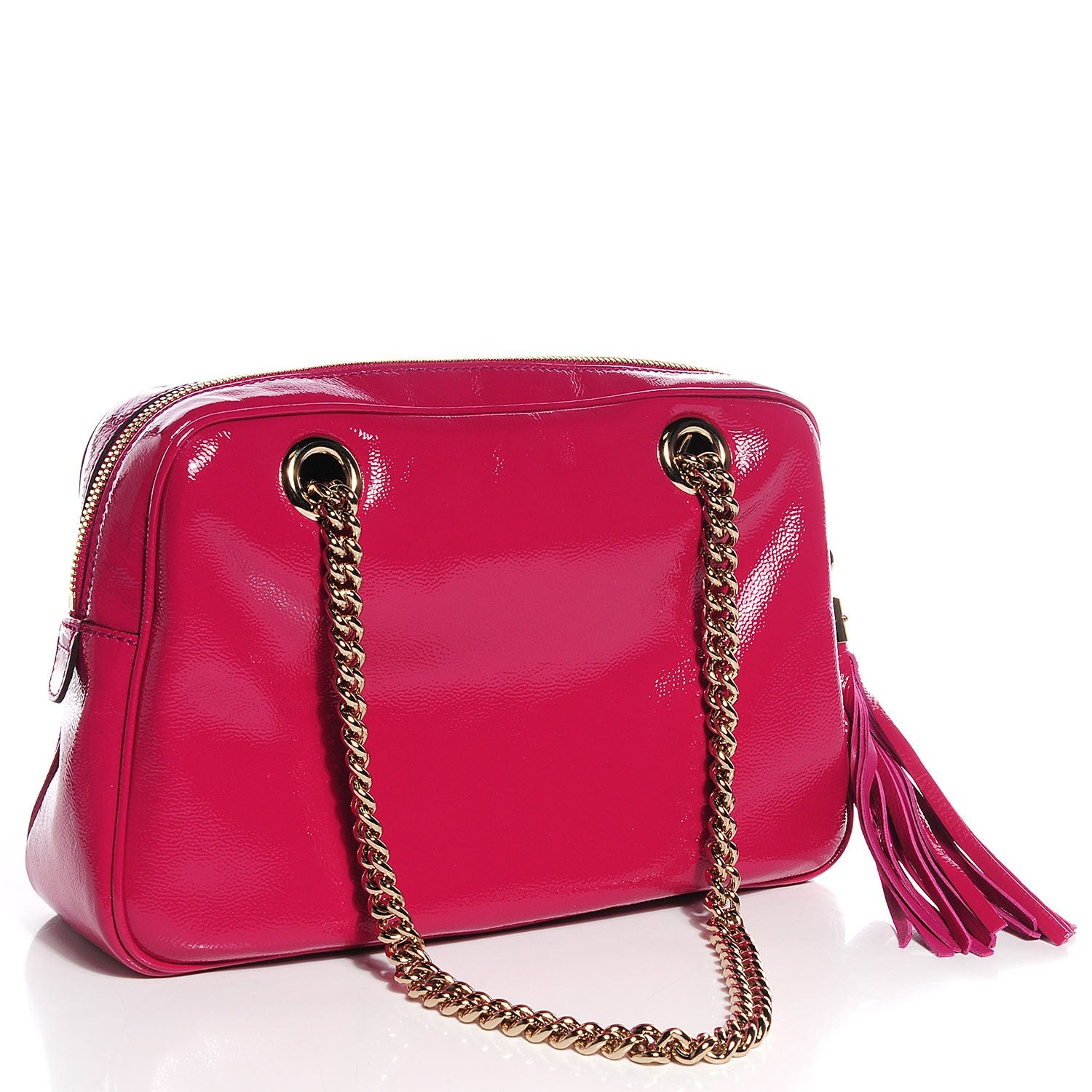 Gucci Vernice Naplack Small Soho Bowler Bright Bouganville 3 of 9