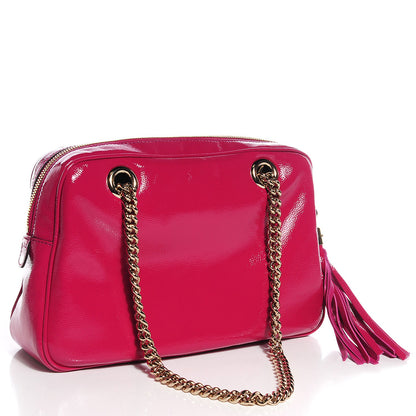 Gucci Vernice Naplack Small Soho Bowler Bright Bouganville 3 of 9