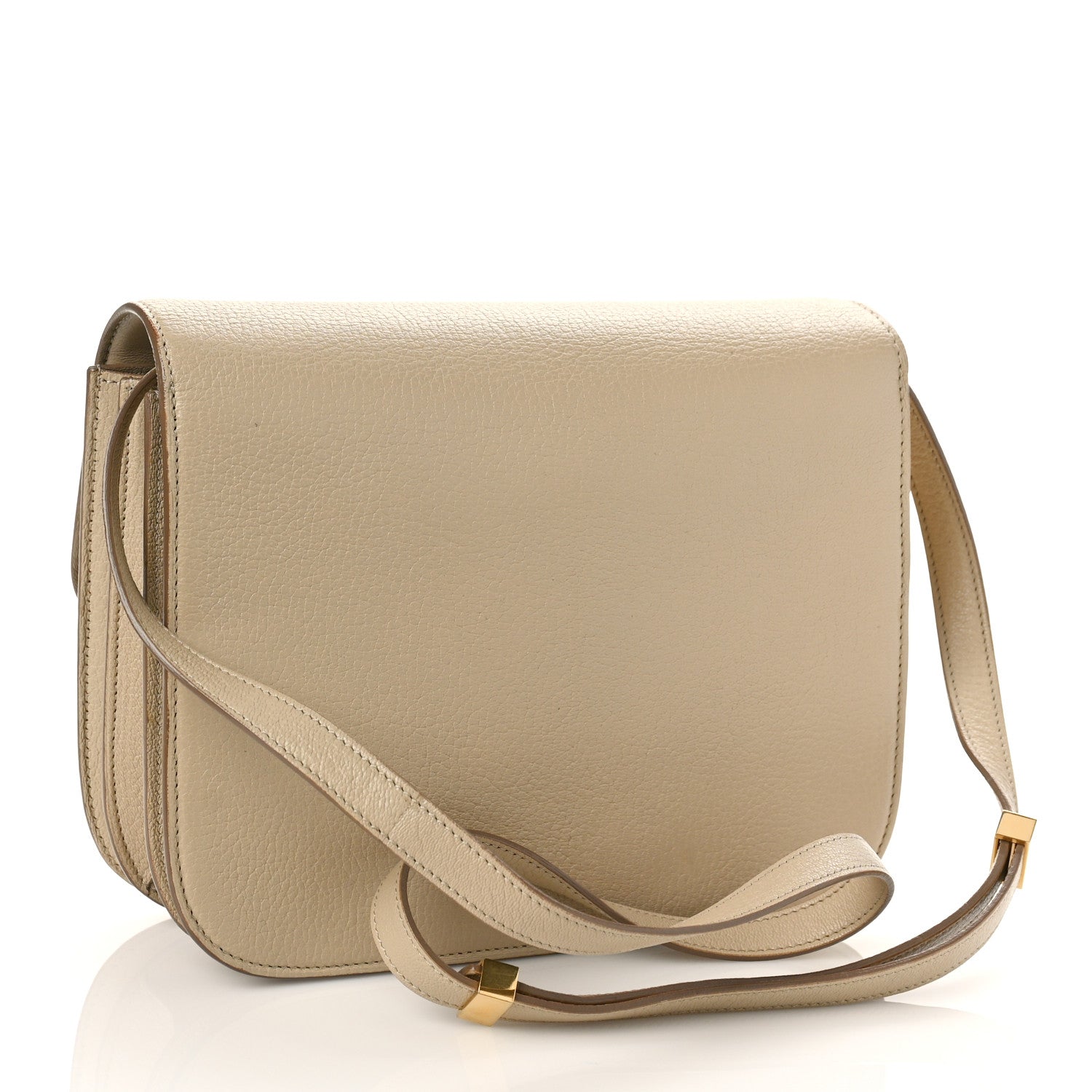 Celine Goatskin Medium Classic Box Flap Bag Dune 3 of 8