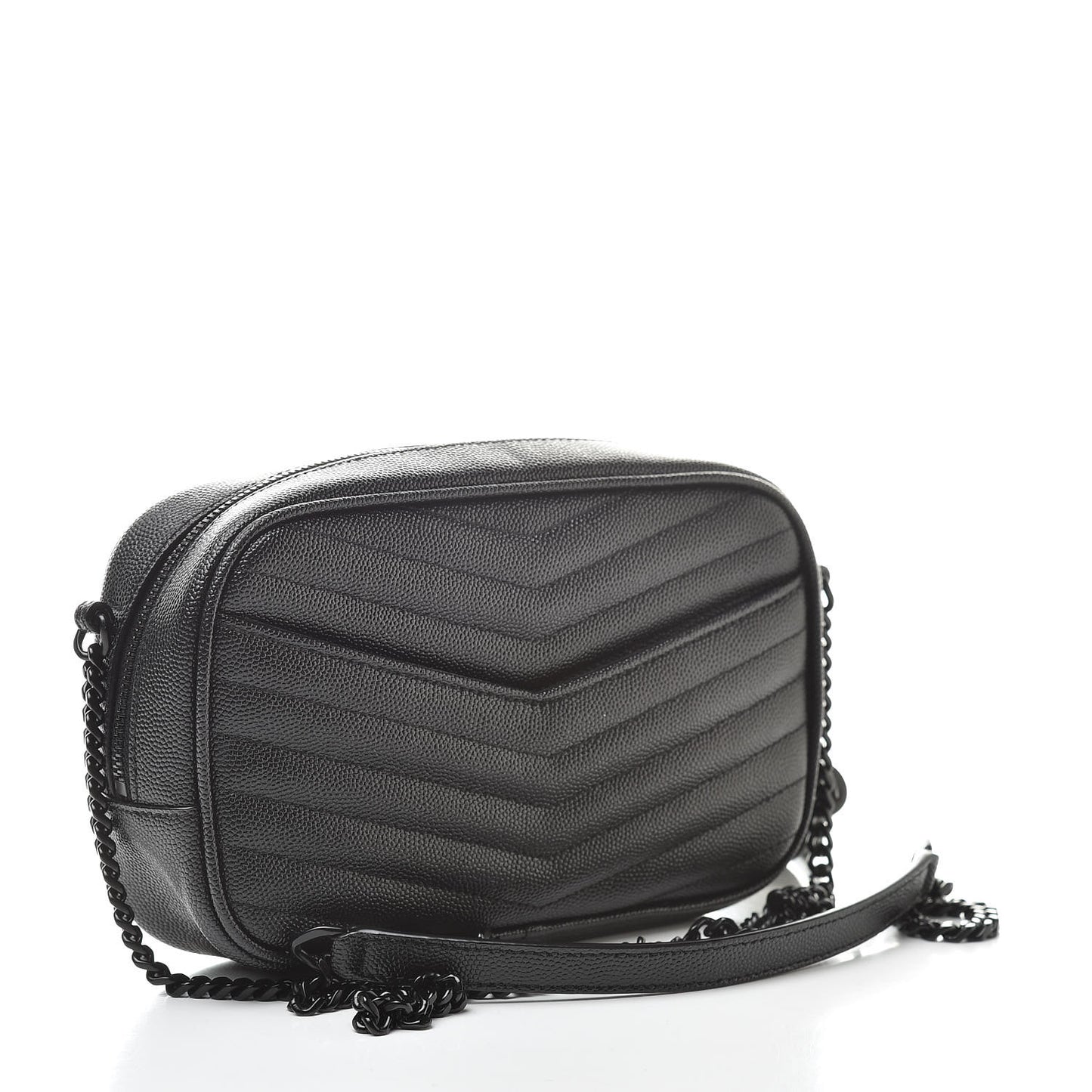 Grain De Poudre Matelasse Monogram Mini Lou Camera Bag Black