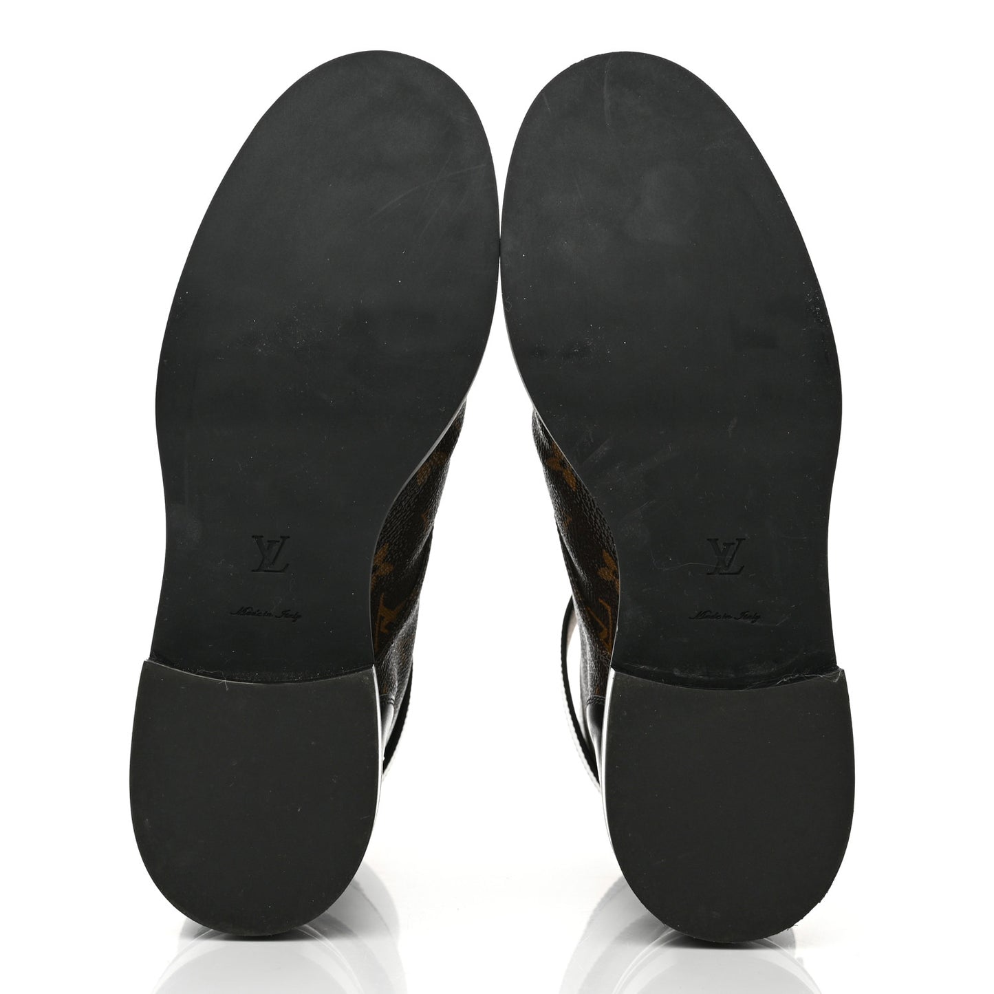 Calfskin Monogram Wonderland Flat Ranger Boots 40 Black