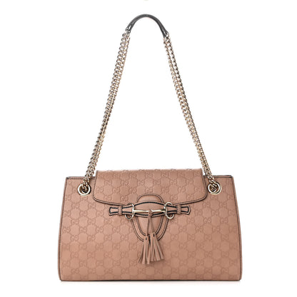 Gucci Guccissima Large Emily Chain Shoulder Bag Camelia 1 of 9
