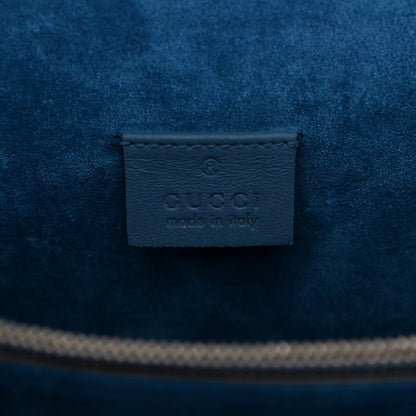 Gucci GG Supreme Monogram Embroidered Medium Dionysus Shoulder Bag Blue 10 of 19
