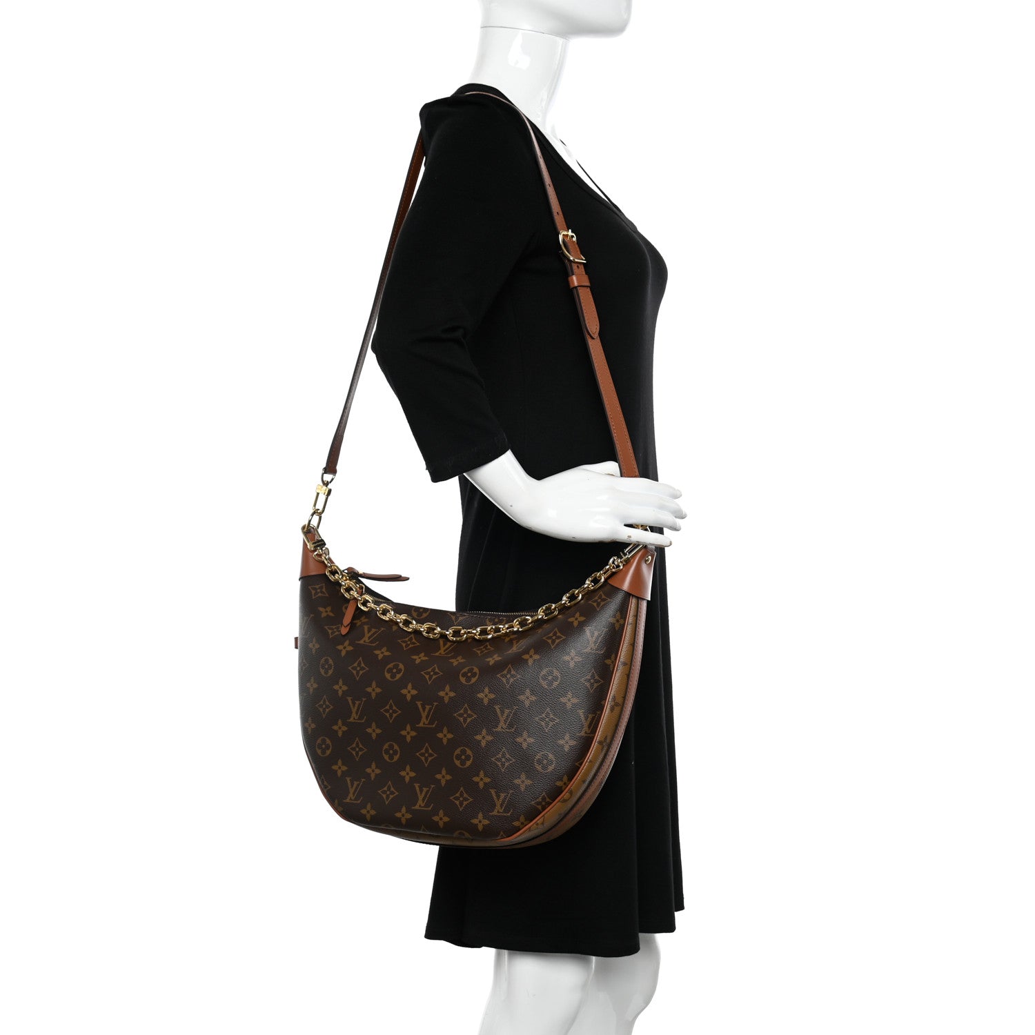 Louis Vuitton Reverse Monogram Loop Hobo 2 of 10