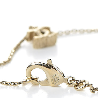 Chanel Crystal Charm CC Bracelet Gold 4 of 5