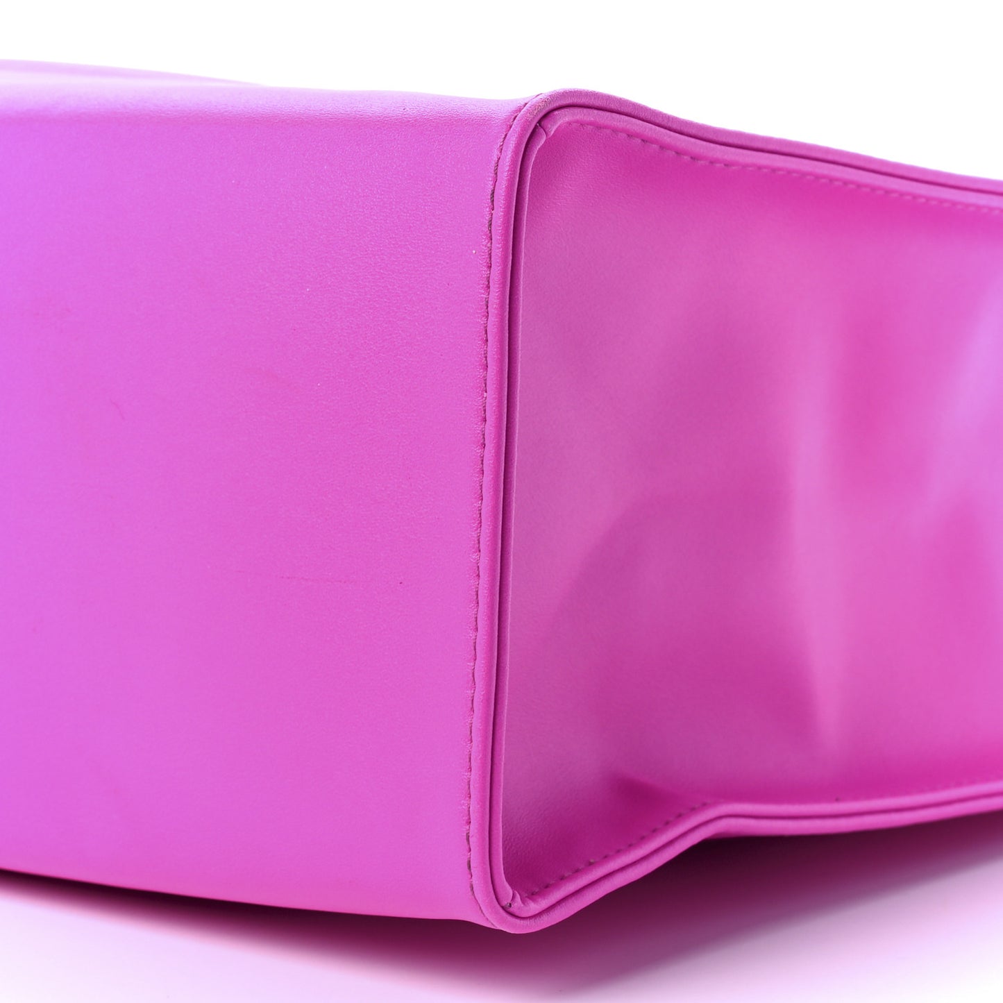 Vegan Leather Medium Shopping Bag Azalea