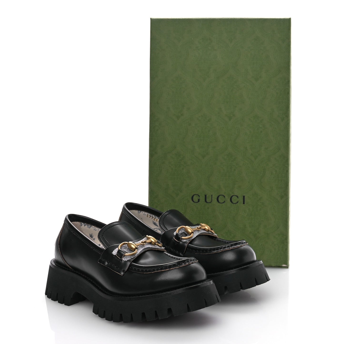 Cordovan Lux Womens Harald Horsebit 25mm Platform Loafers 35.5 Black