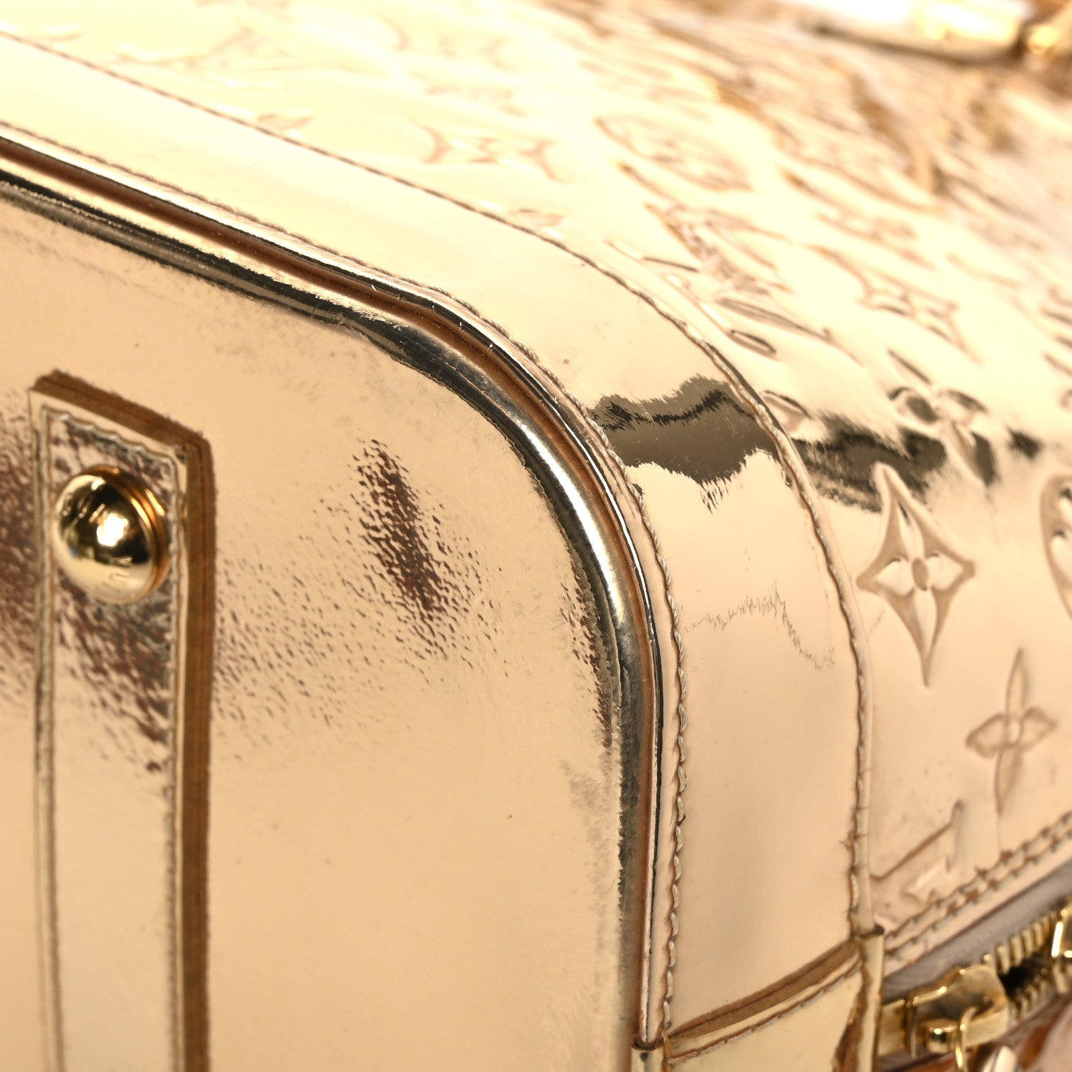 Louis Vuitton Monogram Miroir Alma MM Gold 10 of 11