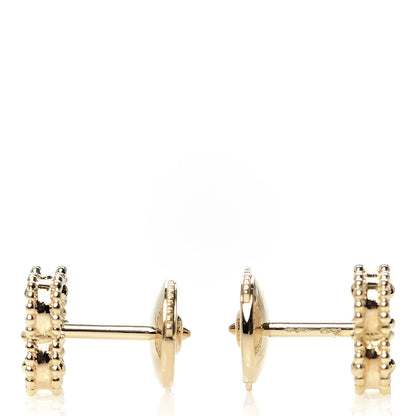 Van Cleef & Arpels 18K Yellow Gold Black Onyx Sweet Alhambra Earrings 3 of 6
