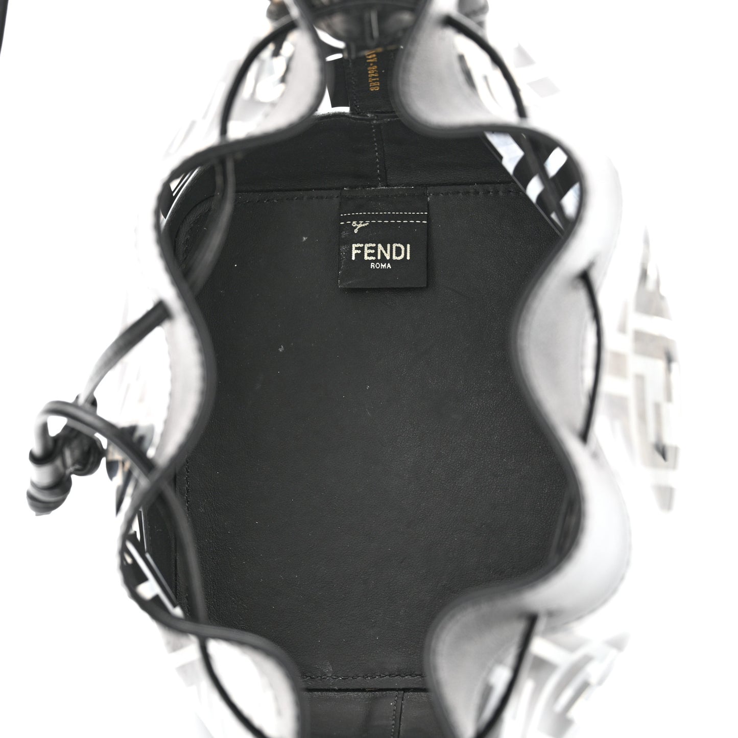 TPU FF Vitello Grace F is Fendi Grande Mon Tresor Bucket Bag Black