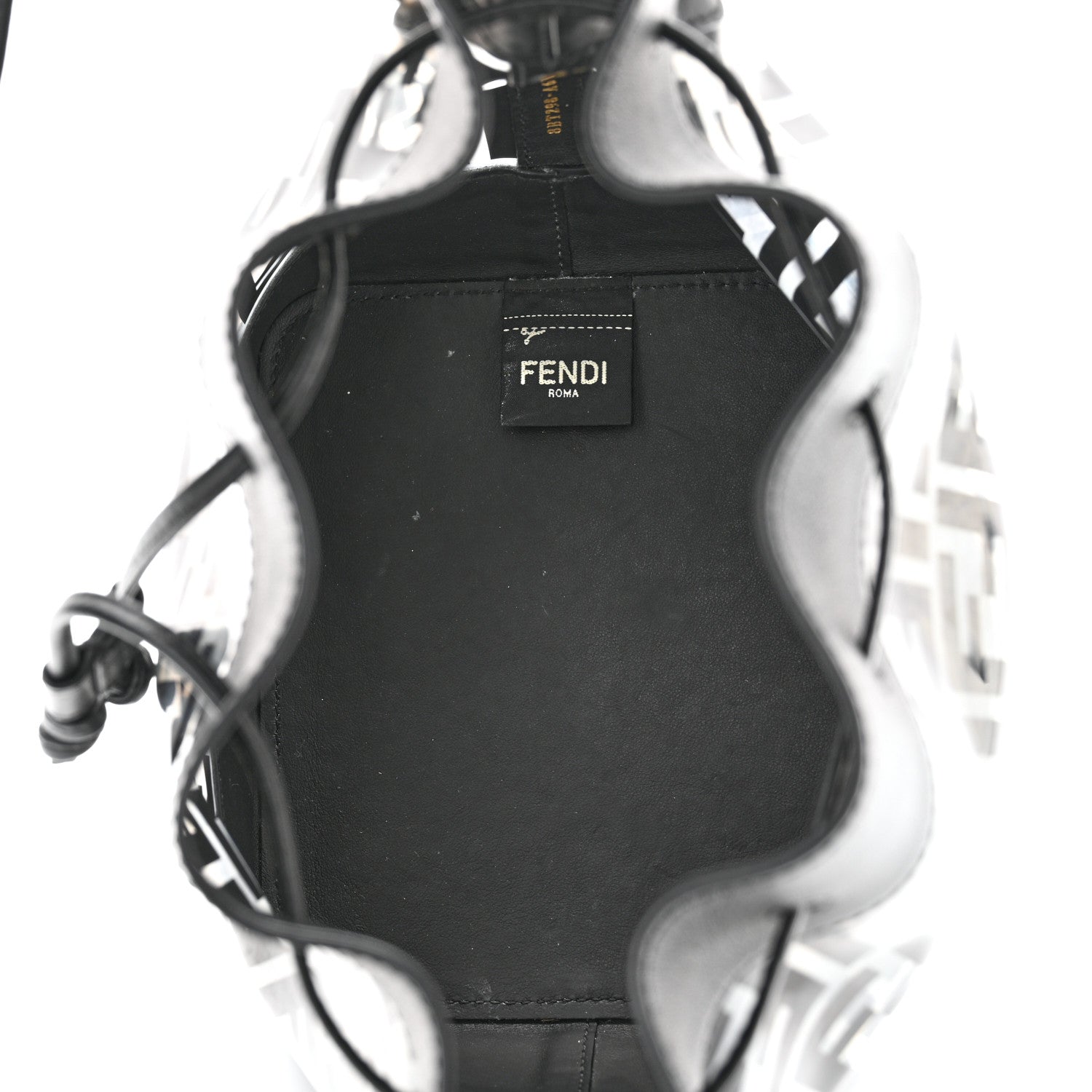 Fendi TPU FF Vitello Grace F is Fendi Grande Mon Tresor Bucket Bag Black 5 of 10