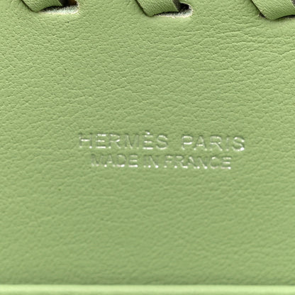 Hermes Wicker Swift Picnic Mini Kelly 20 Naturel Vert Criquet 6 of 12
