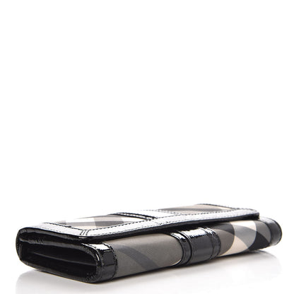 Burberry Beat Check Penrose Continental Wallet Black 4 of 9