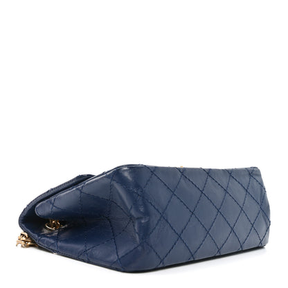 Chanel Aged Calfskin Quilted 2.55 Reissue Mini Flap Navy 4 of 10