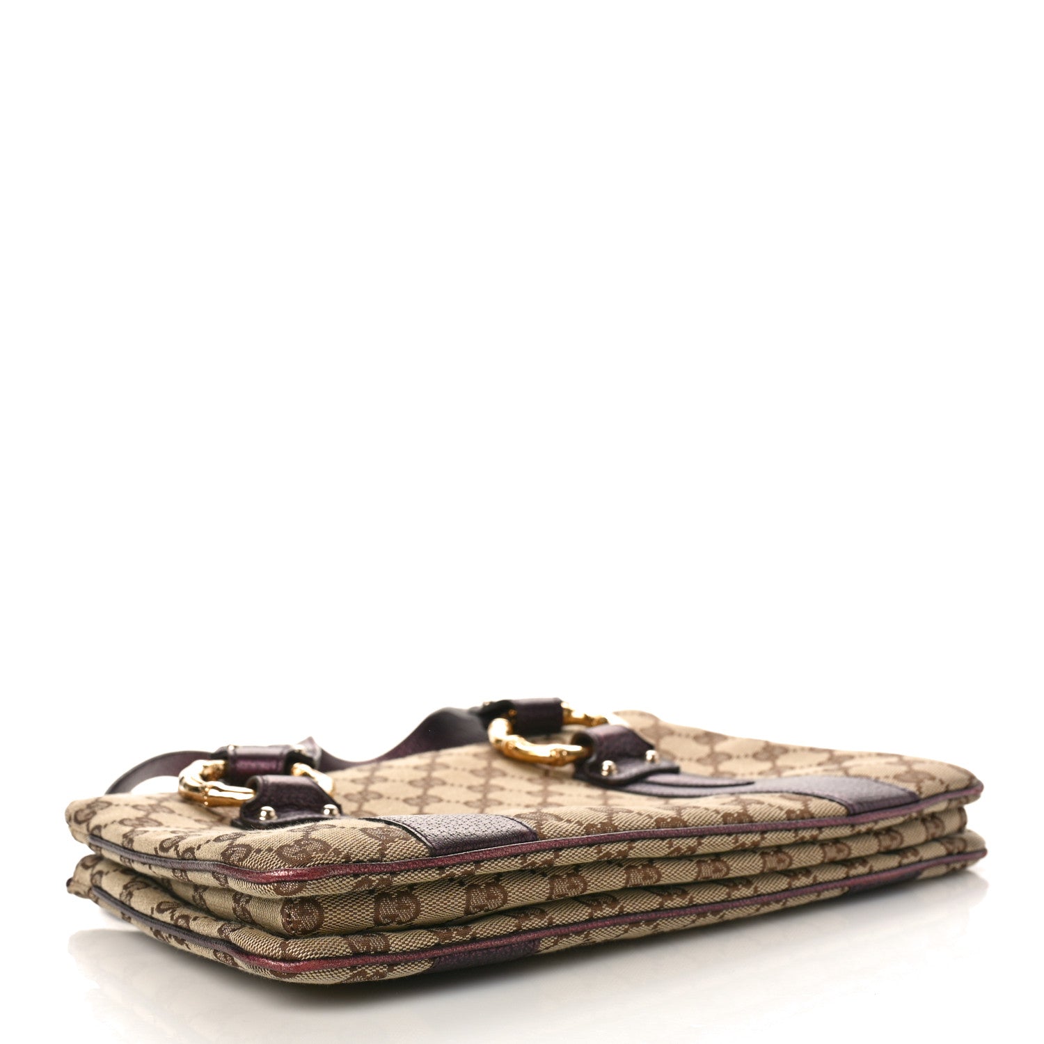Gucci Monogram Small Bamboo Tote Bronze 4 of 12