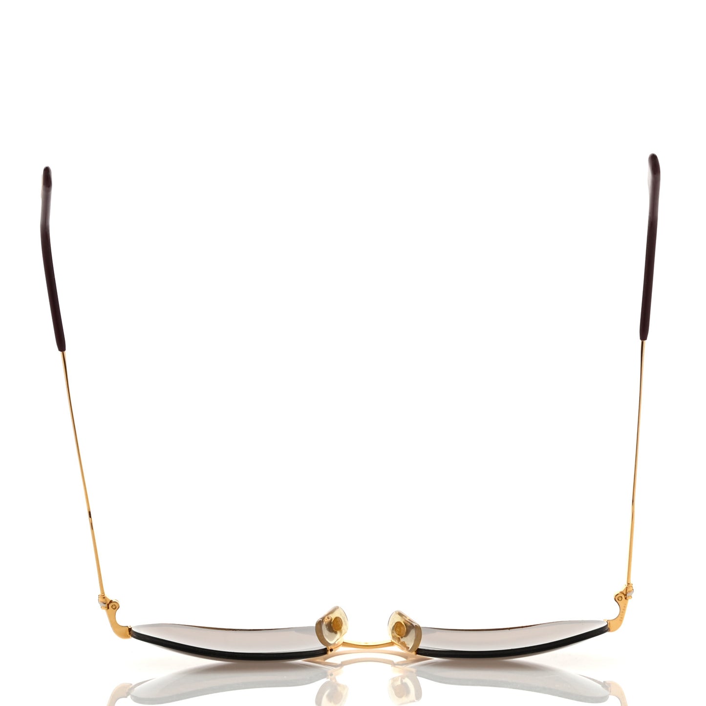 Metal 61mm Aviator Sunglasses Gold