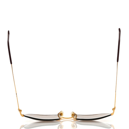 Cartier Metal 61mm Aviator Sunglasses Gold 10 of 10