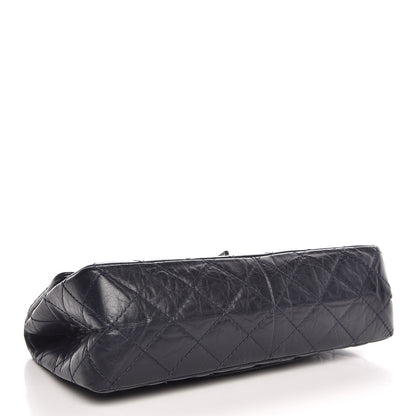 Chanel Aged Calfskin Quilted 2.55 Reissue 226 Flap Navy Blue 4 of 10