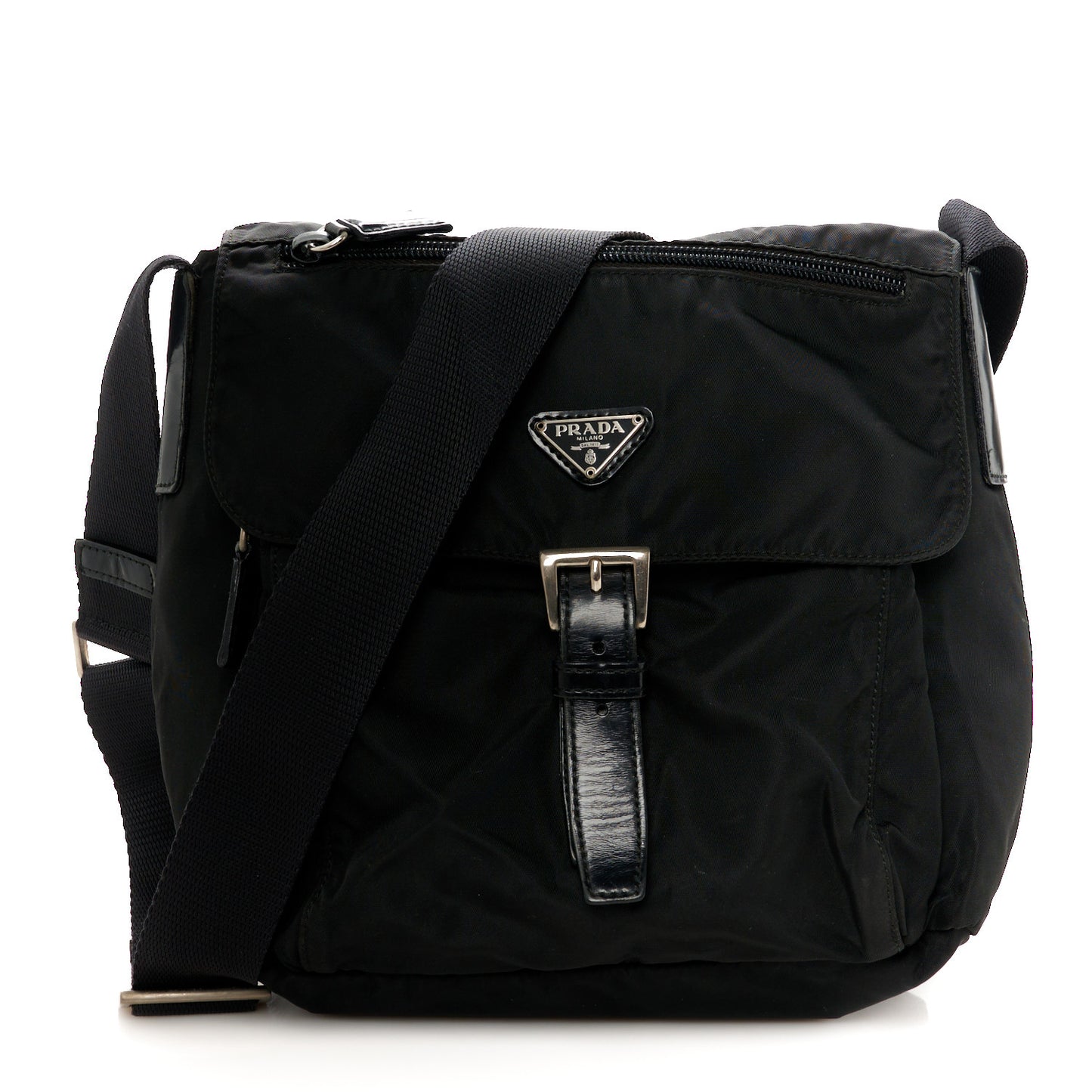 Nylon Vela Messenger Black