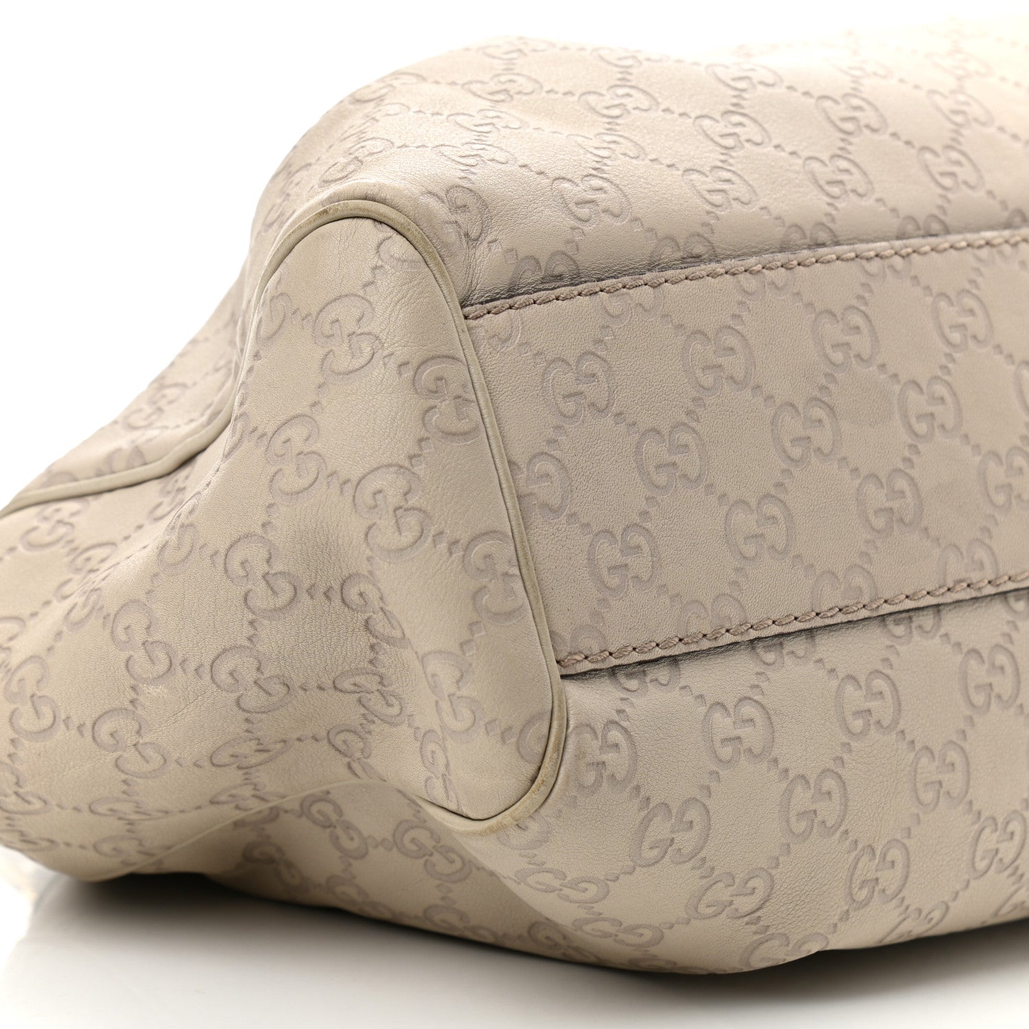 Gucci Guccissima Medium Sukey Tote Mystic White 9 of 14