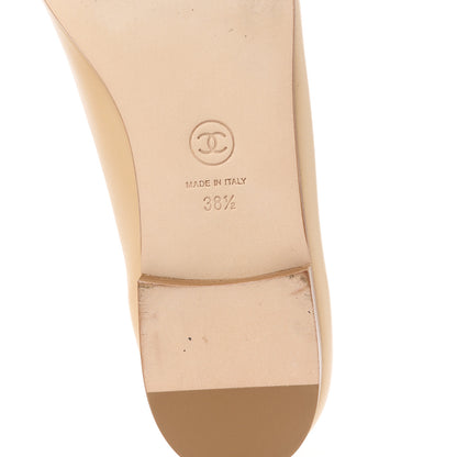 Chanel Lambskin Pearl CC Loafers 38.5 Black 12 of 12