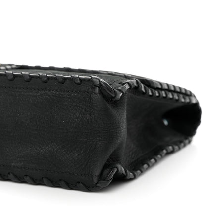Chanel Suede Calfskin Jumbo Happy Stitch Flap Black 10 of 11