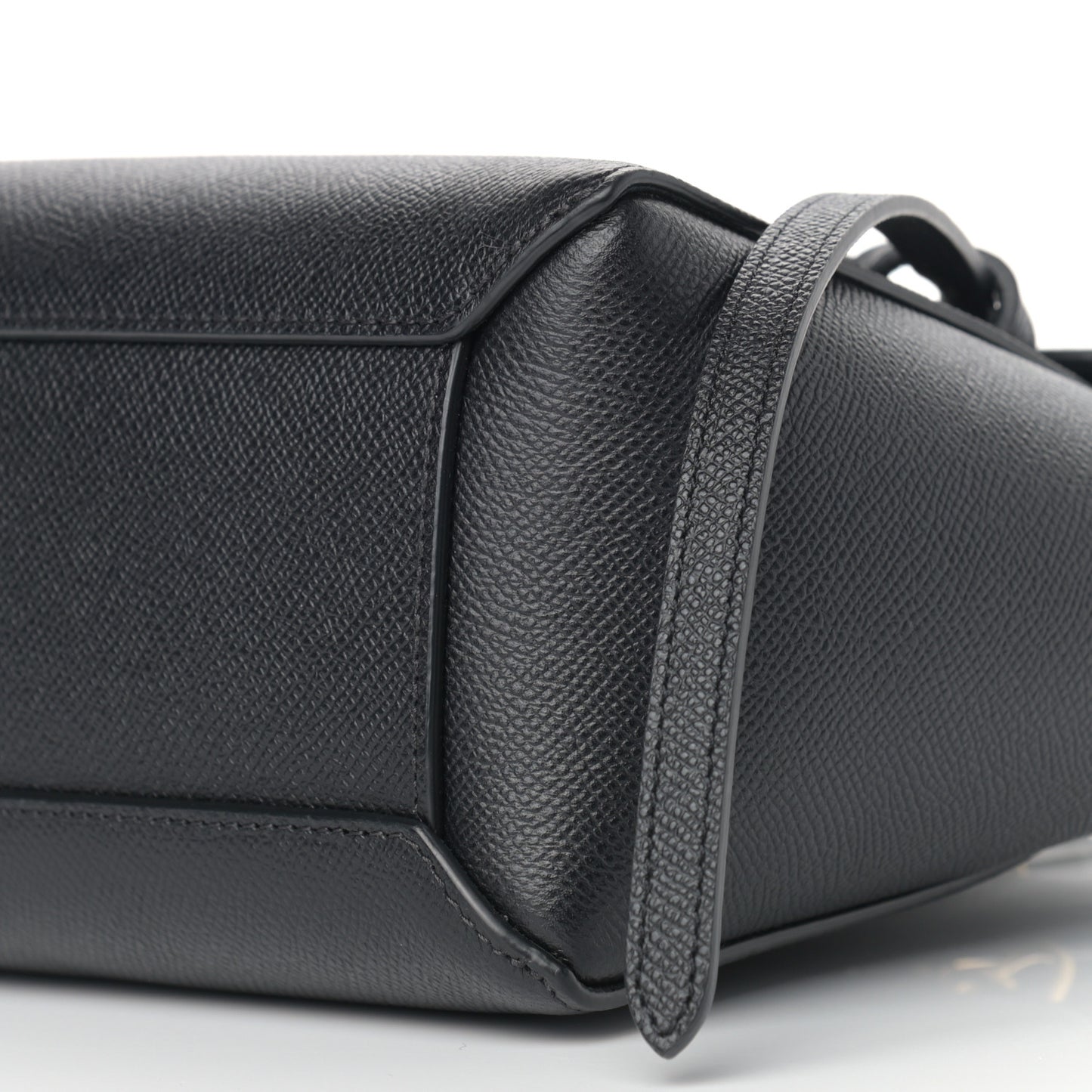 Grained Calfskin Nano Belt Bag Black