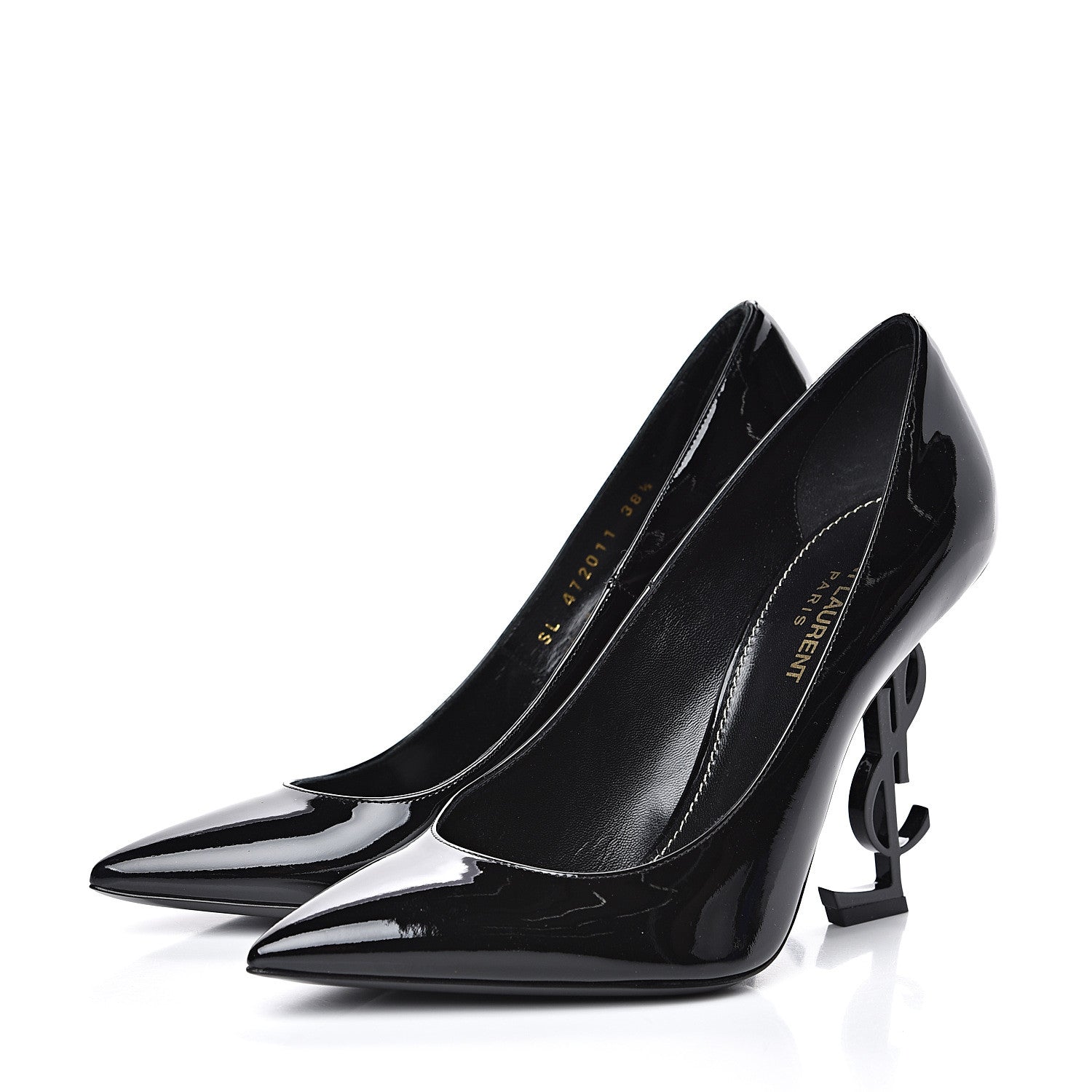 Saint Laurent Patent Opyum 110 Pumps 38.5 Black 3 of 9